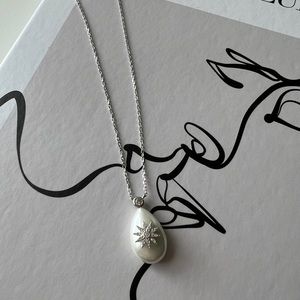 CLEARANCE.! Pearl with Pole Star Necklace